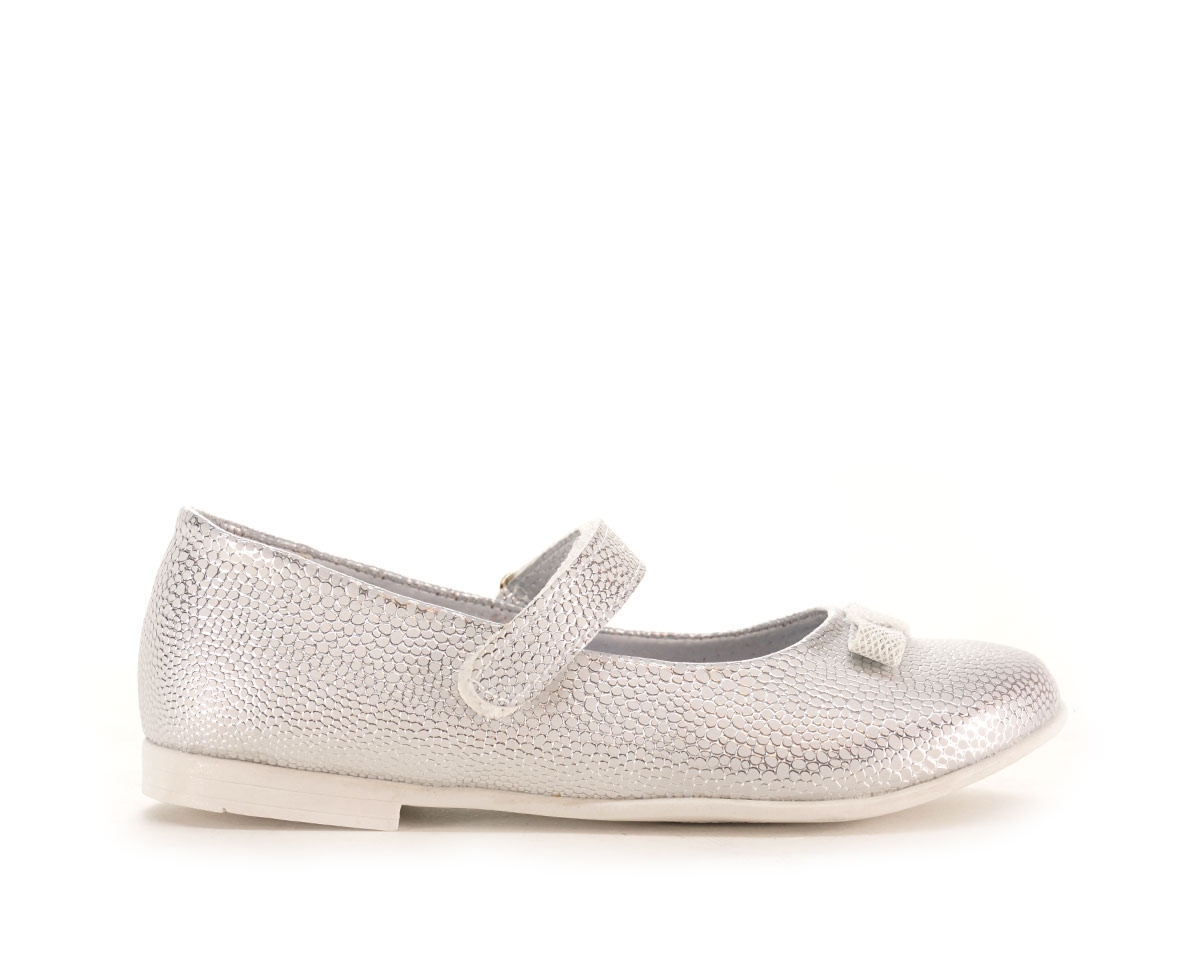 Baleriny dziecięce Kornecki, srebrny