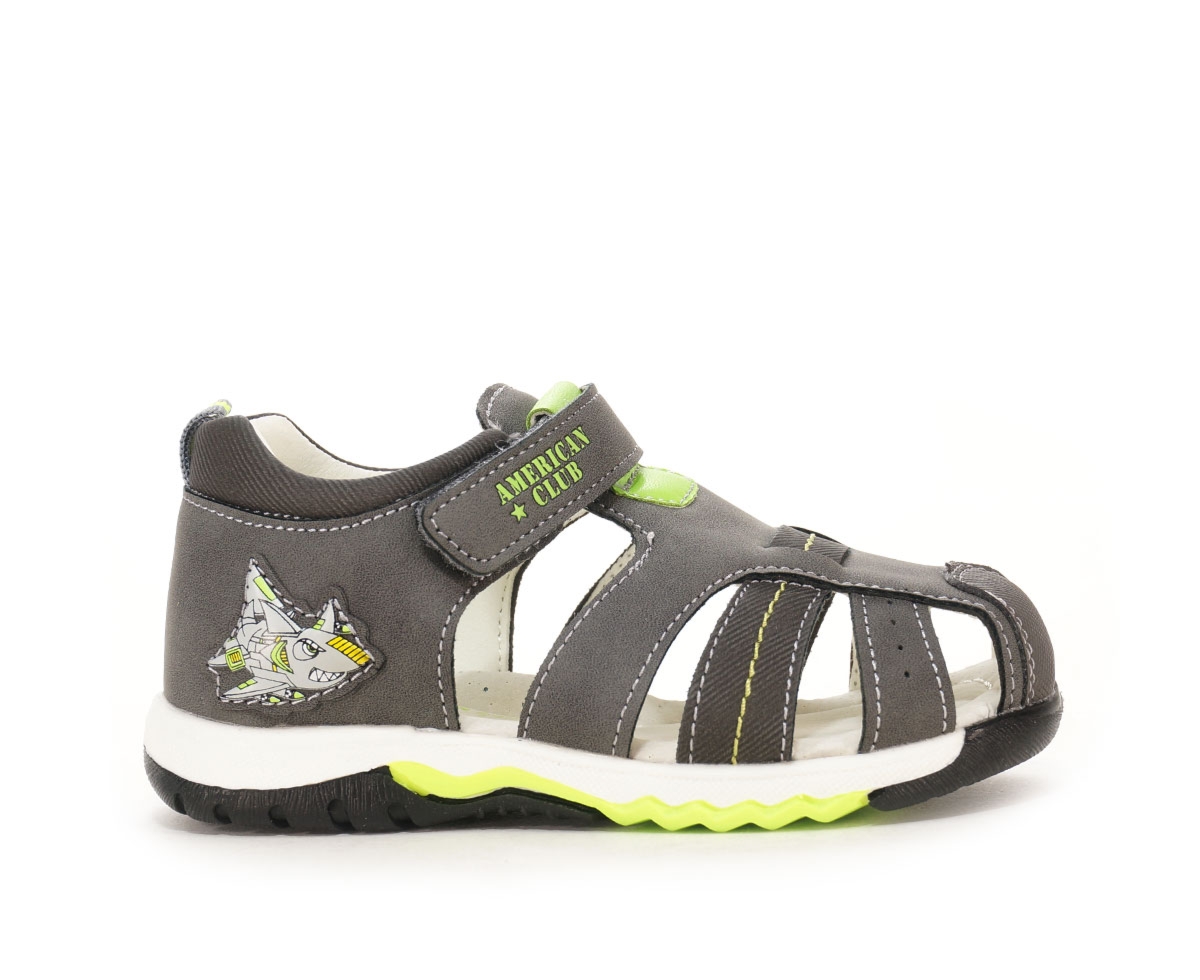 Sandały dziecięce American club, szary