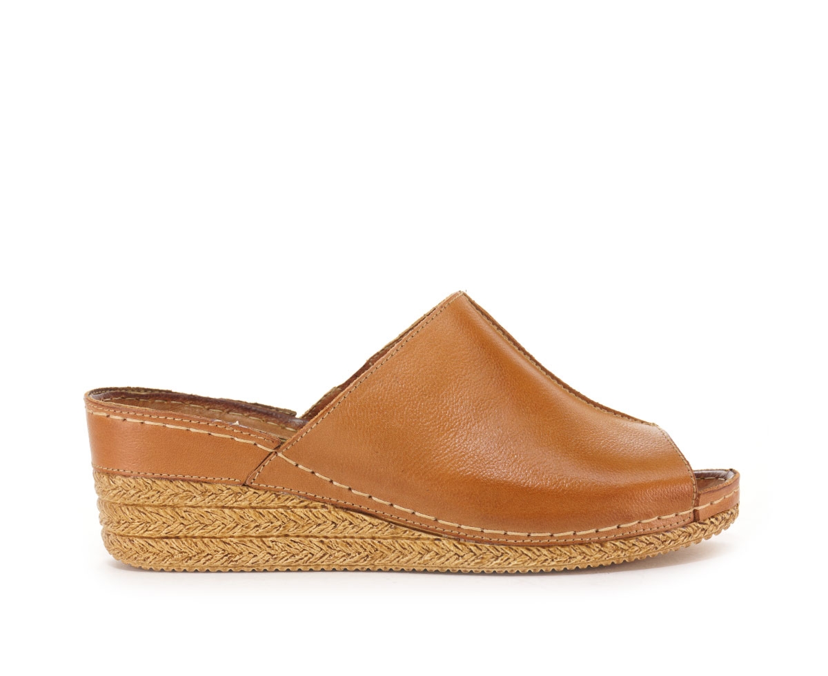 Klapki damskie Stella pietrzak elżbieta janina, rudy