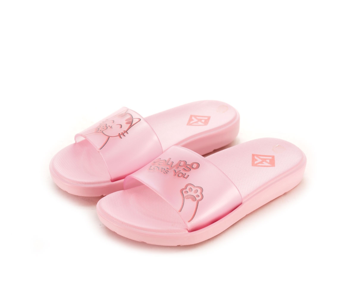 Klapki basenowe , różowy