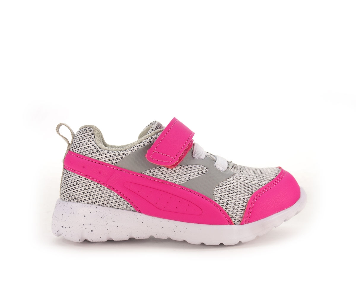 Obuwie sportowe American club, szary + fuxia