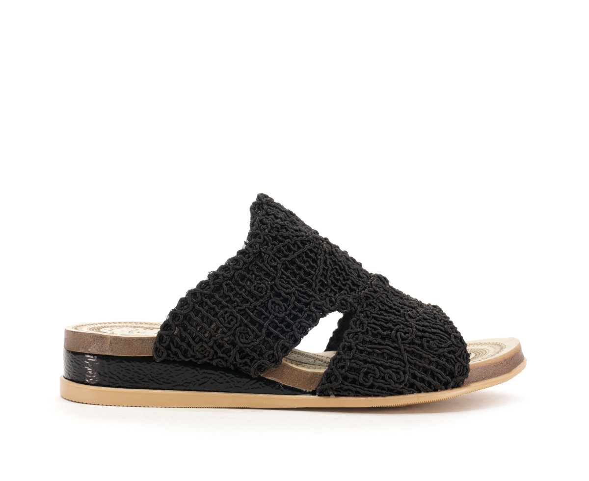 Klapki damskie , czarny