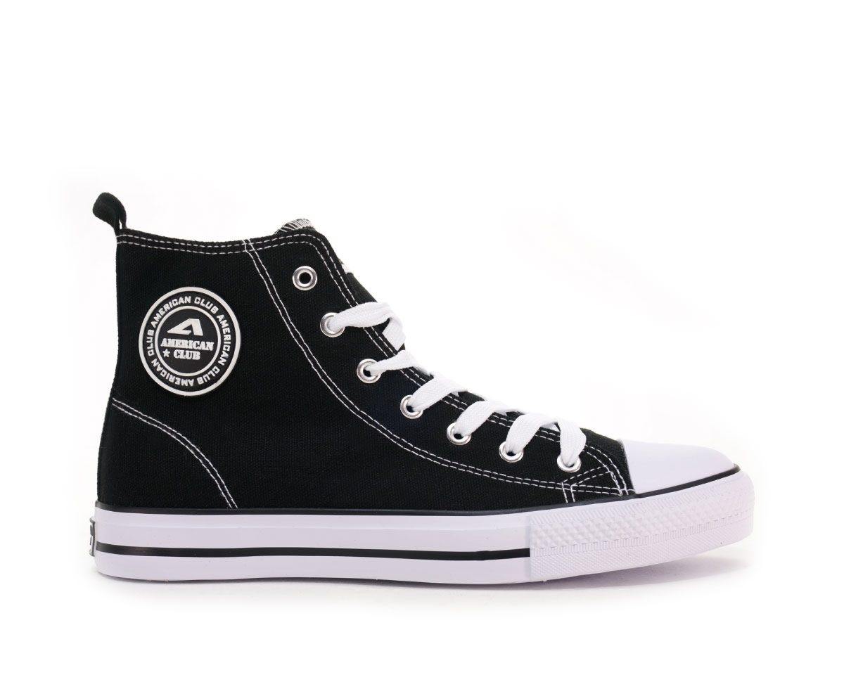 Trampki męskie , czarny + biały