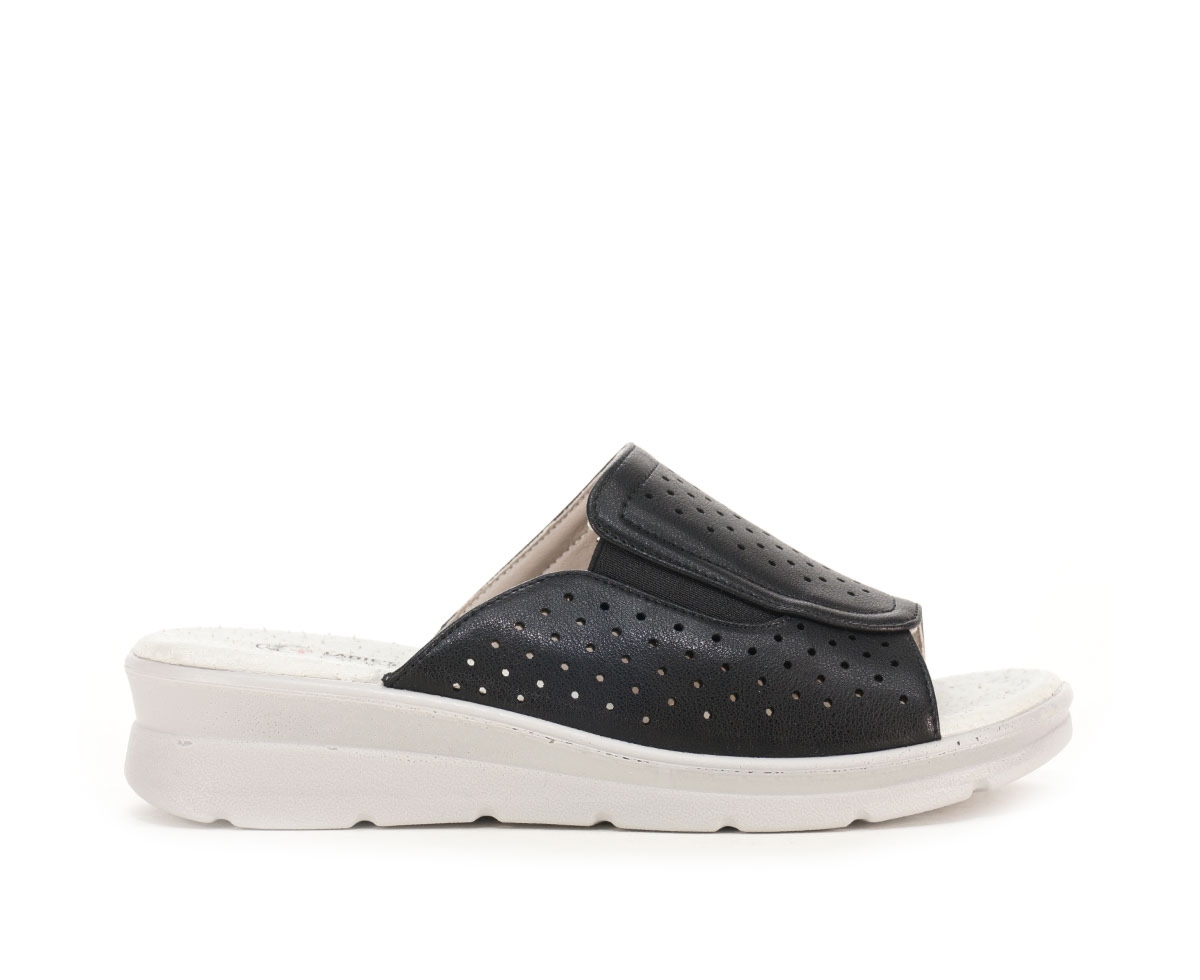 Klapki damskie , czarny