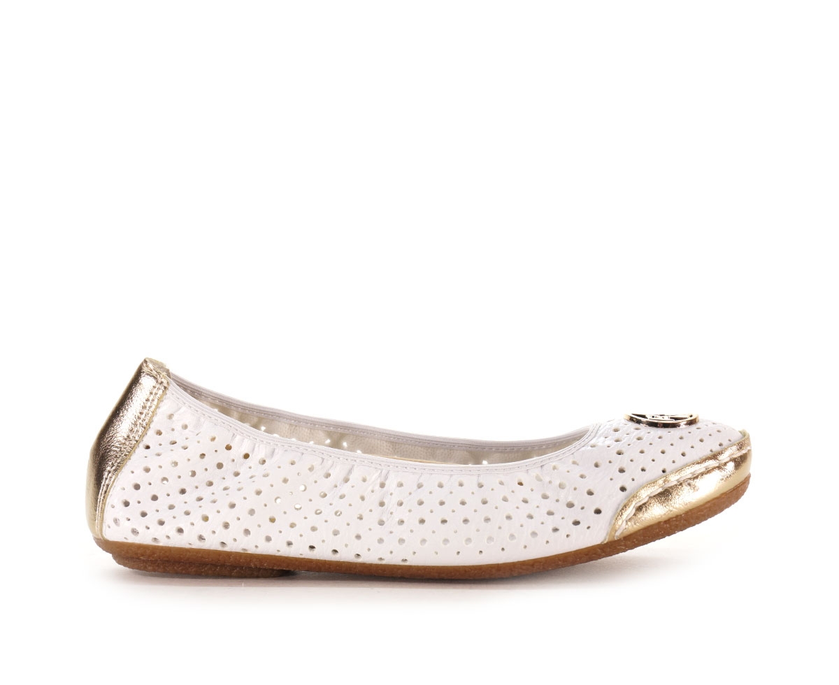Baleriny damskie Rieker, biały
