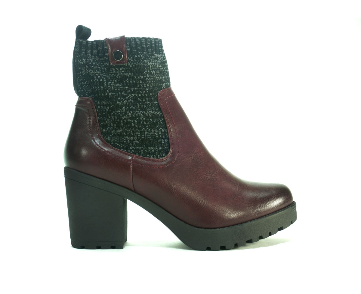 Botki damskie Jezzi, bordowy