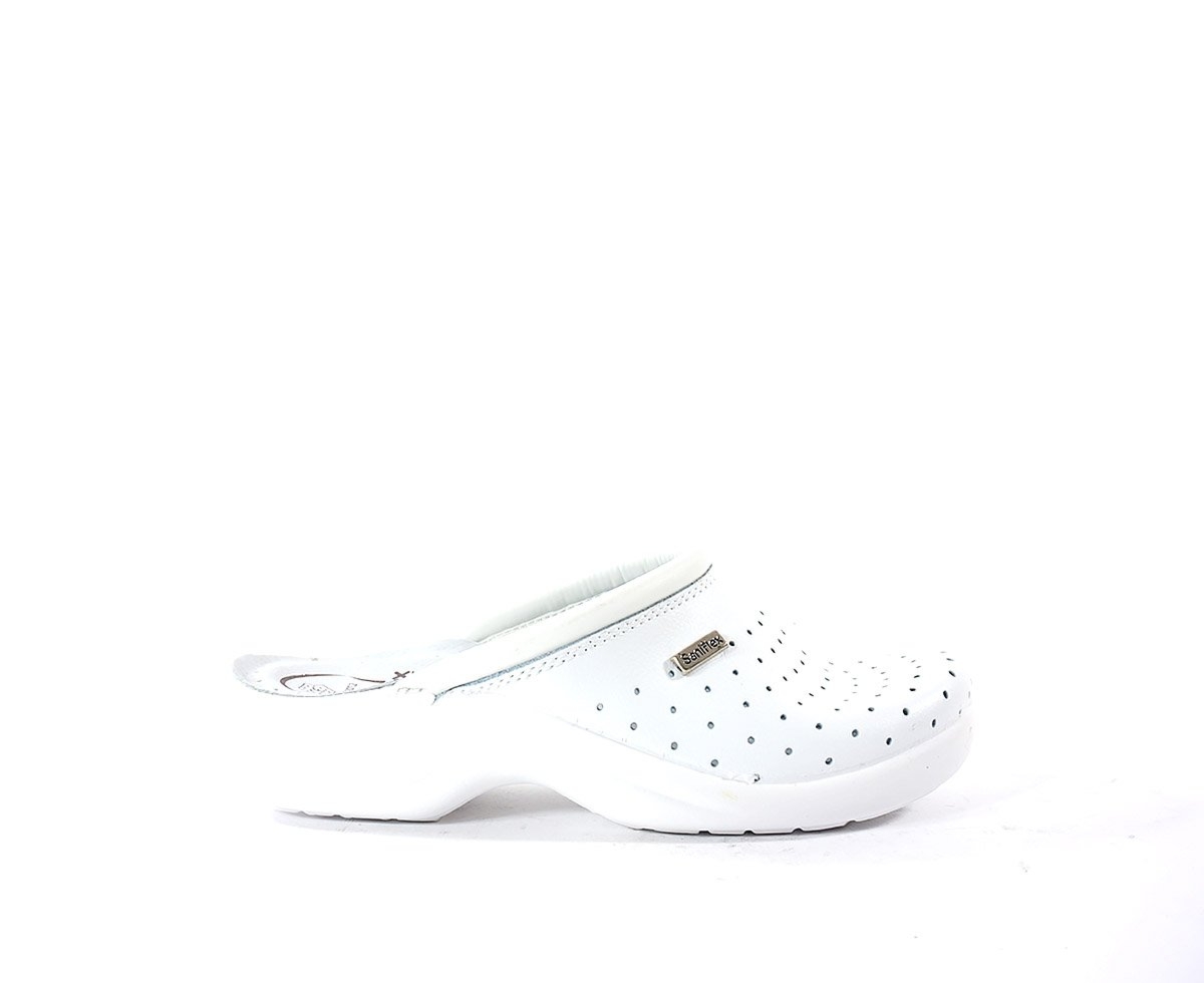 Klapki damskie Saniflex, biały