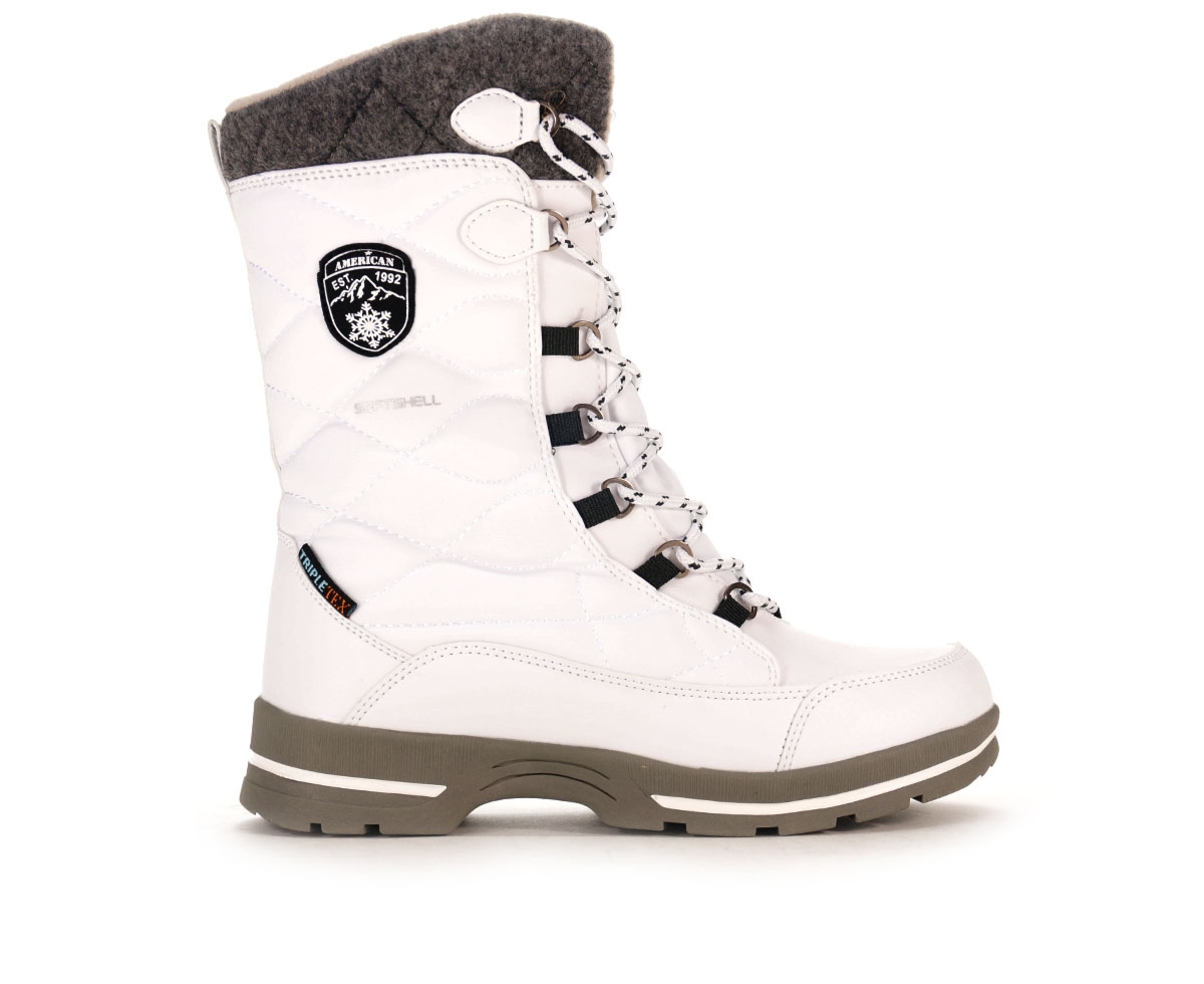 Śniegowce damskie American club, biały