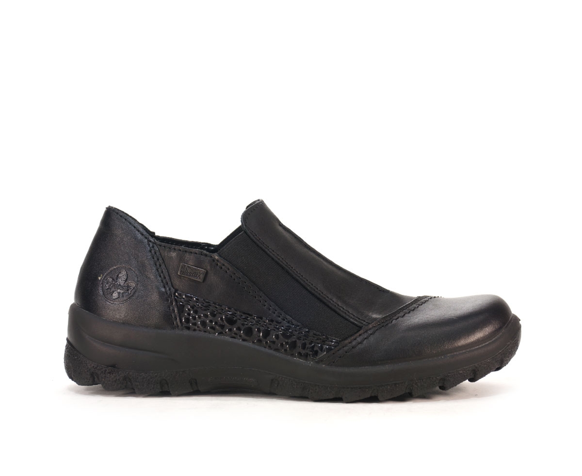 Półbuty damskie Rieker, czarny