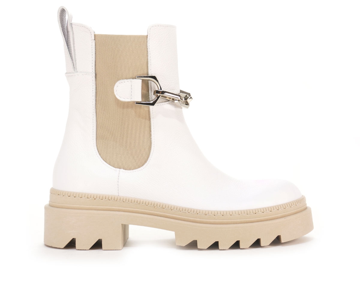 Botki damskie Nessi, biały