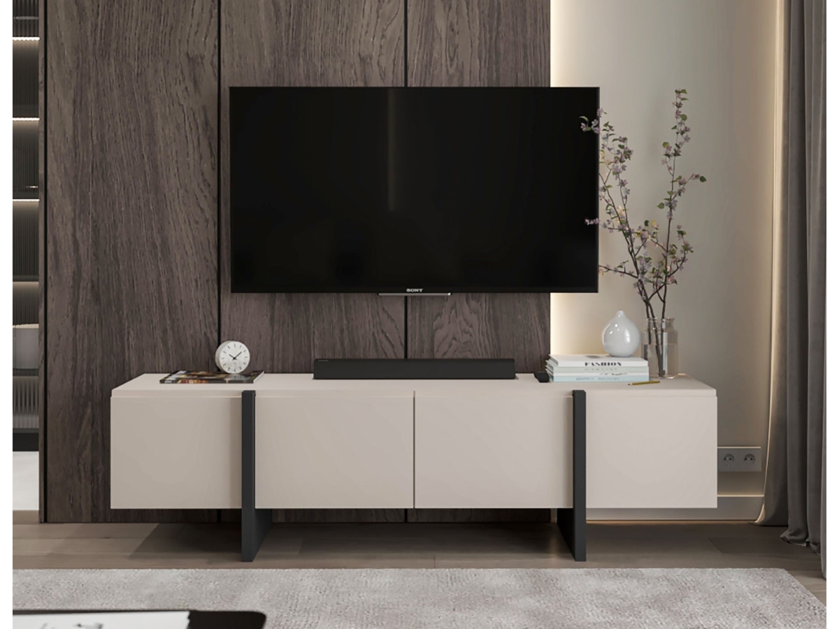 Szafka RTV na płozach Kenzo kaszmir mat