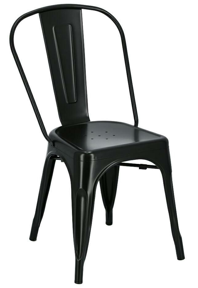 Zdjęcia - Krzesło D2 Design D2 Metalowe  Paris insp. Tolix w kolorze czarnym 
