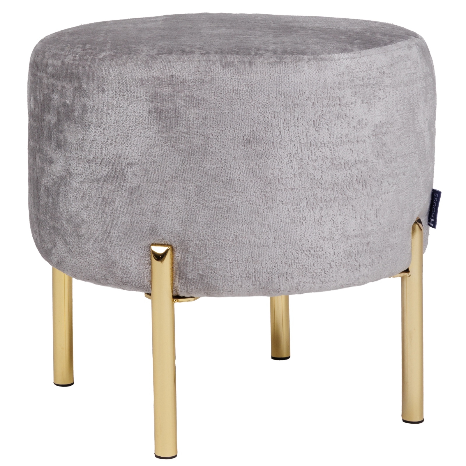 Okrągła pufa w stylu glamour Delice I