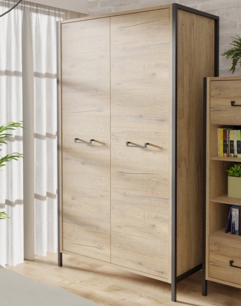 Dwudrzwiowa szafa młodzieżowa w stylu loft Oriental Tree 822