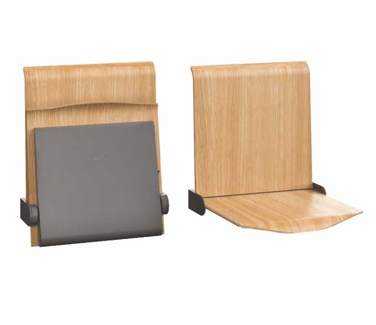 Składane siedzisko do poczekalni straponten TPS1 A z mechanizmem samopowrotu