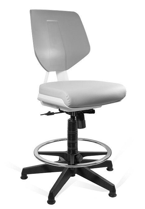 Фото - Комп'ютерне крісло Unique Krzesło medyczne z podnóżkiem Kaden Grey/Grey 
