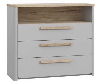 Komoda młodzieżowa z szufladami i półką Surfinio 211