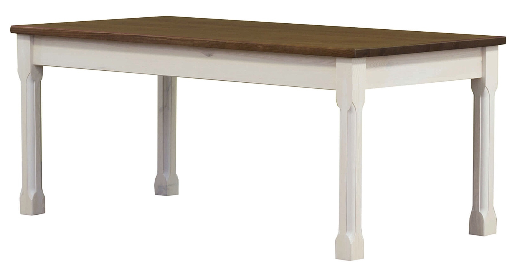 Drewniany stół nierozkładany na czterech nogach Monaco