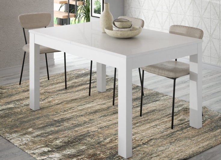 Biały stół jadalniany z rozkładanym blatem Tuluza 402