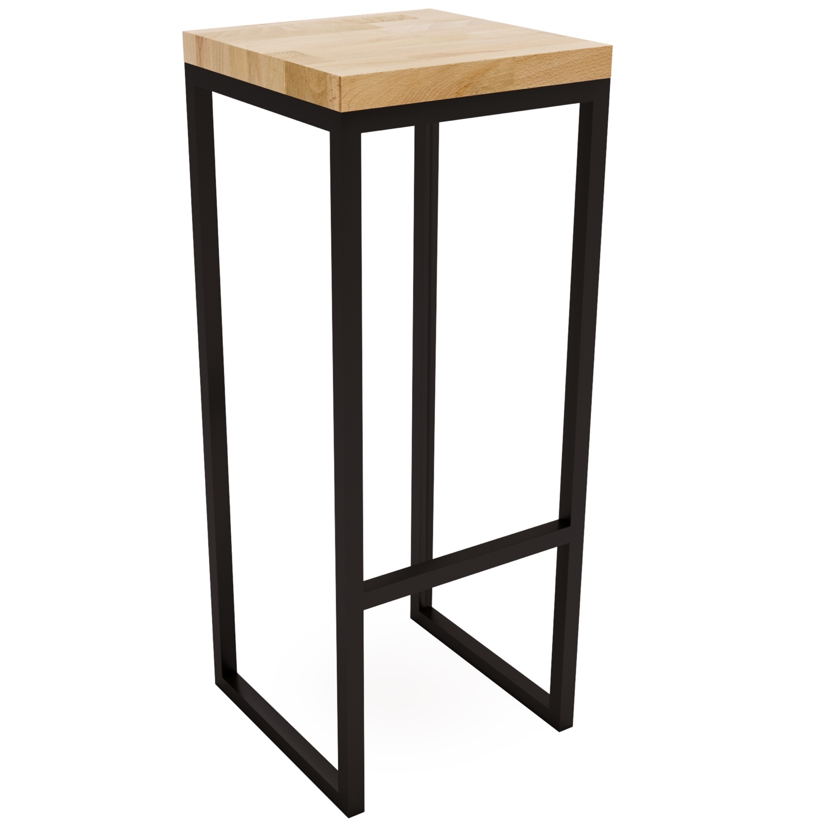 Dębowy hoker w stylu industrialnym Lavis 30×30 cm