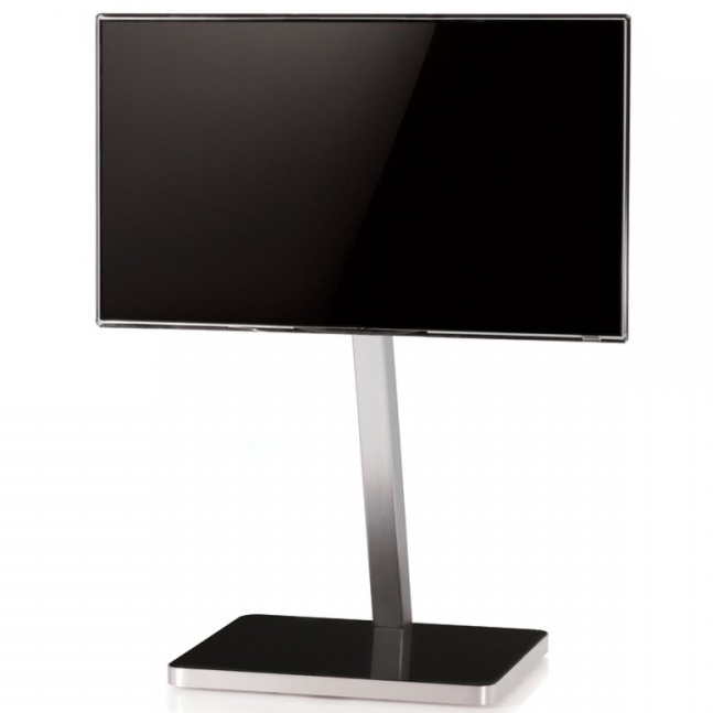 Wieszak RTV PL2700 BLK-INX z czarnym szkłem