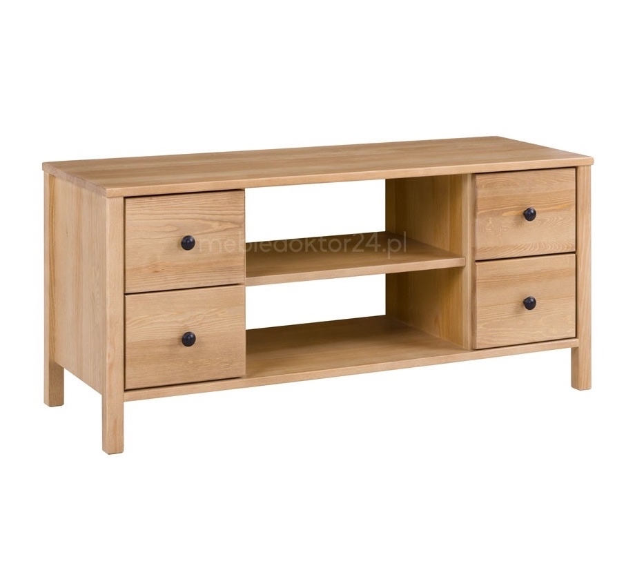 Drewniany stolik RTV 118 z szufladkami Prestige