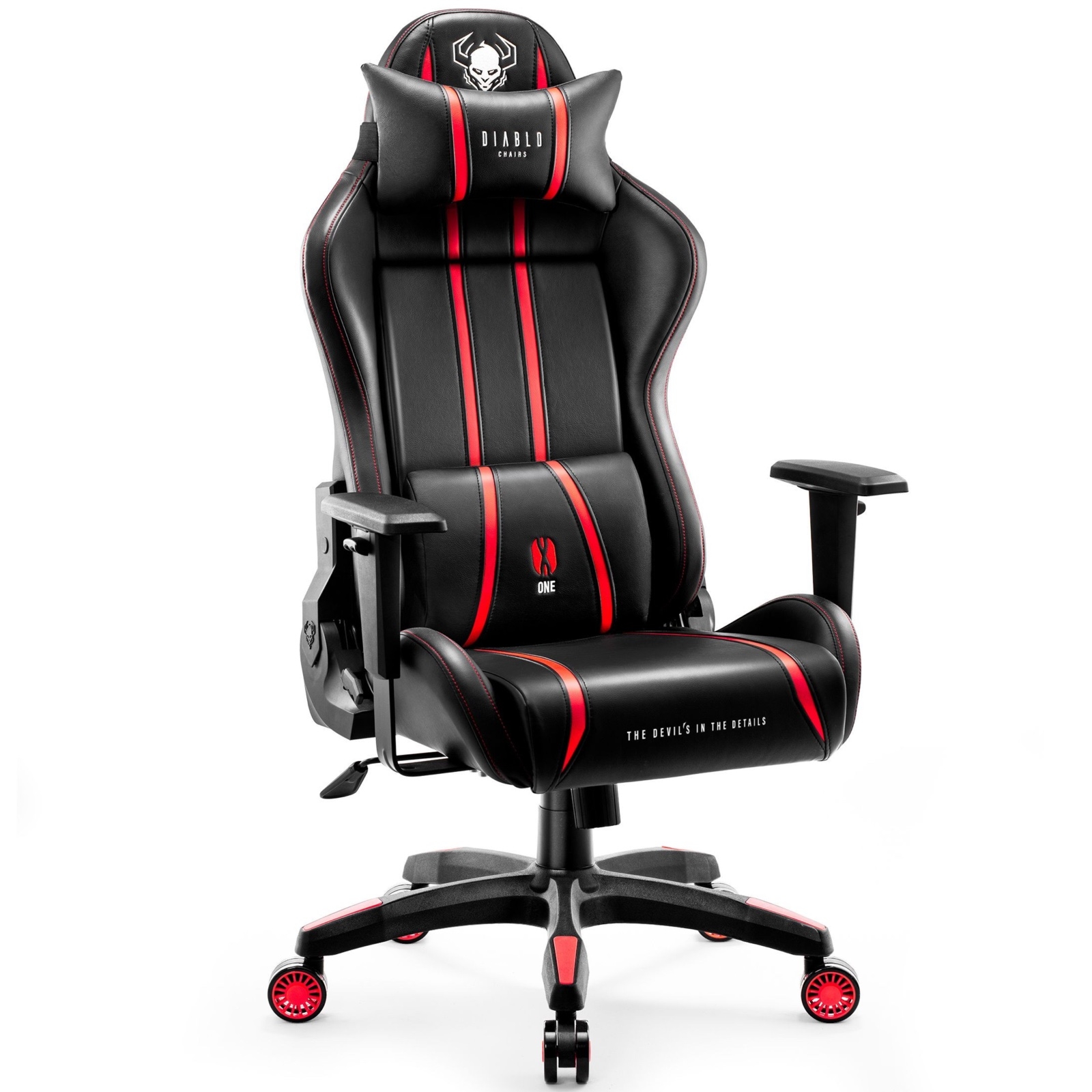 Fotel gamingowy Diablo X-One 2.0 Normal Size czarno-czerwony