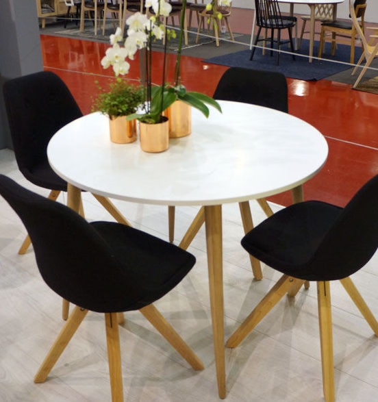 Okrągły stół Oslo 100×100 w stylu skandynawskim