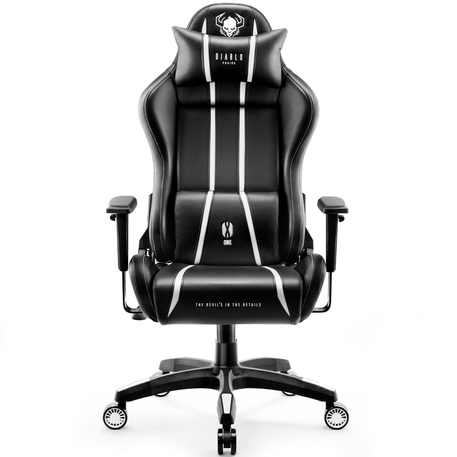 Fotel gamingowy Diablo X-One 2.0 King Size czarno-biały