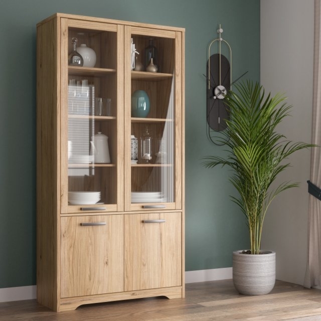 Szeroka witryna czterodrzwiowa do salonu Joadakis 721