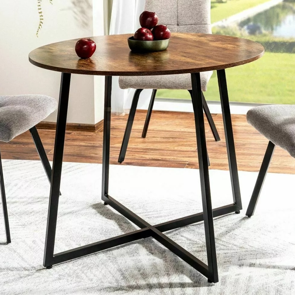 Okrągły nierozkładany stół Luna Signal