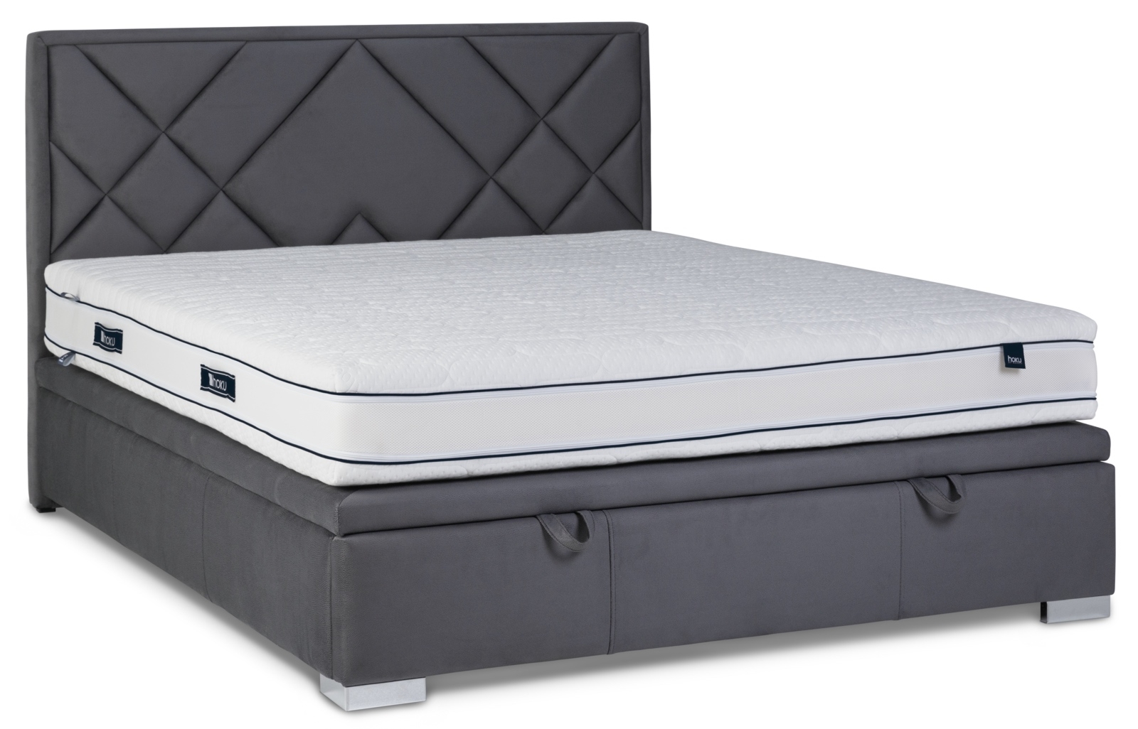 Łóżko z pojemnikiem na pościel Linares Slim 160 x 200 solar 96 nóżka NCR2