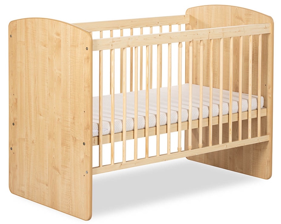 Łóżeczko Karolina II 120×60 w kolorze drewna sosnowego