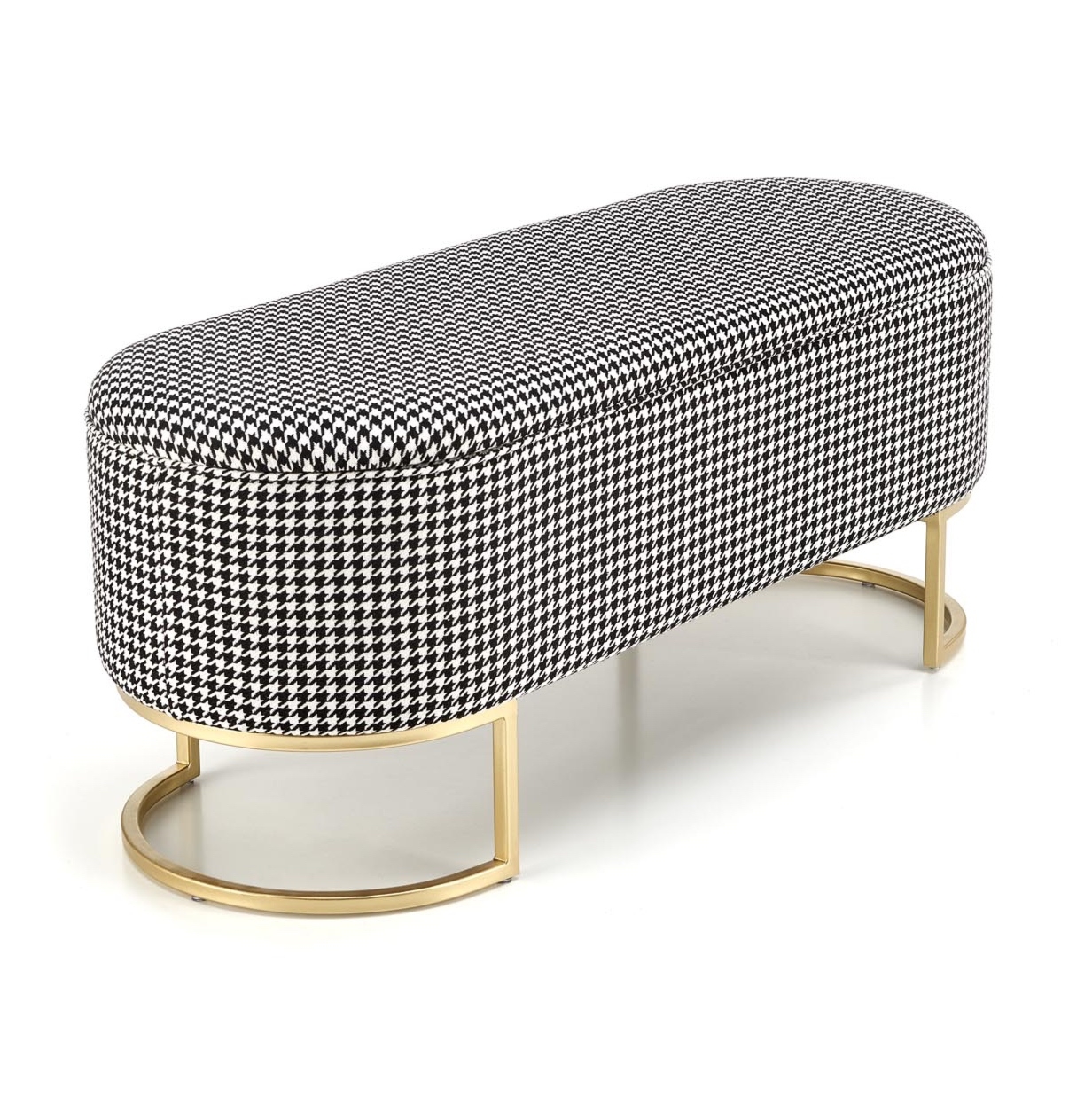 Ławka ze schowkiem w pepitkę Harmony