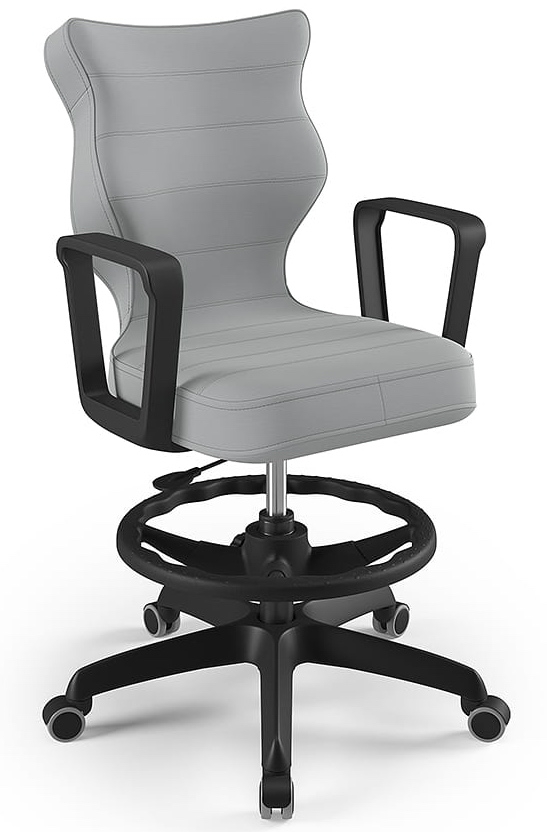 Фото - Стілець Entelo Młodzieżowe krzesło do biurka Norm Black rozmiar 6  z p (159-188 cm)