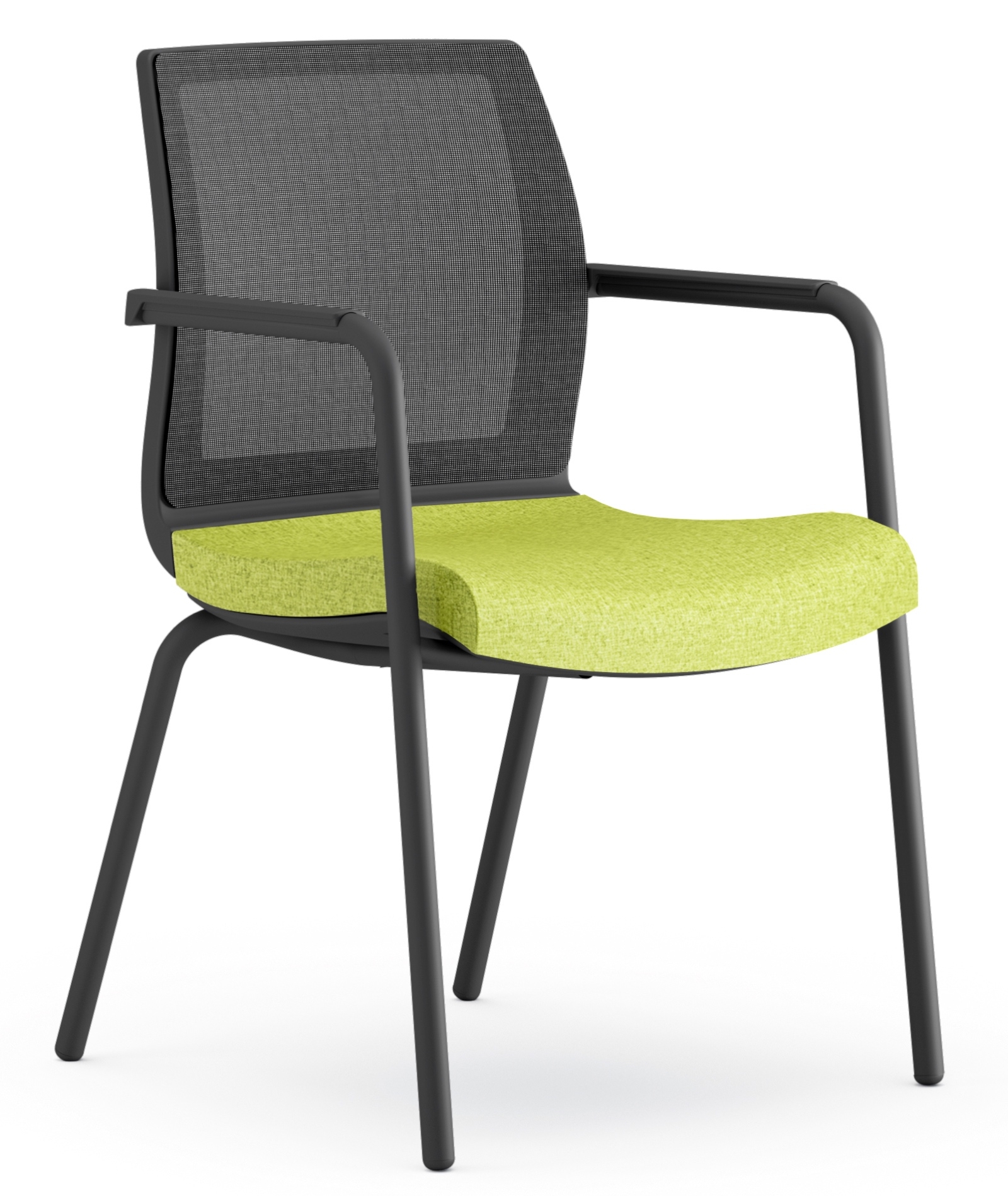 Krzesło konferencyjne na nogach Smart Net S44 oparcie z siatki