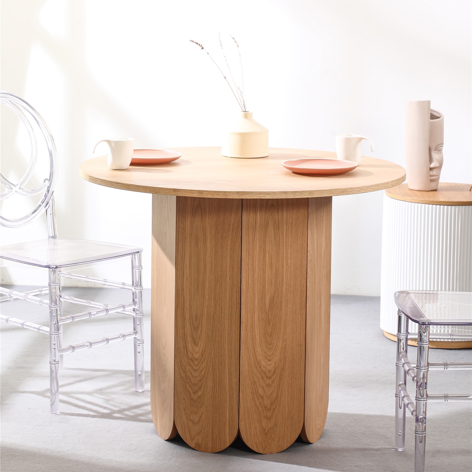 Zdjęcia - Stół kuchenny Intesi Stół w stylu boho Puro z ośmiokątną nogą 