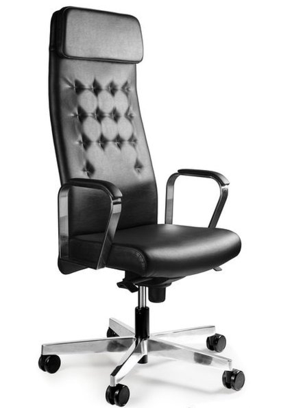 Fotel z wysokim oparciem Ares PU z ekoskóry