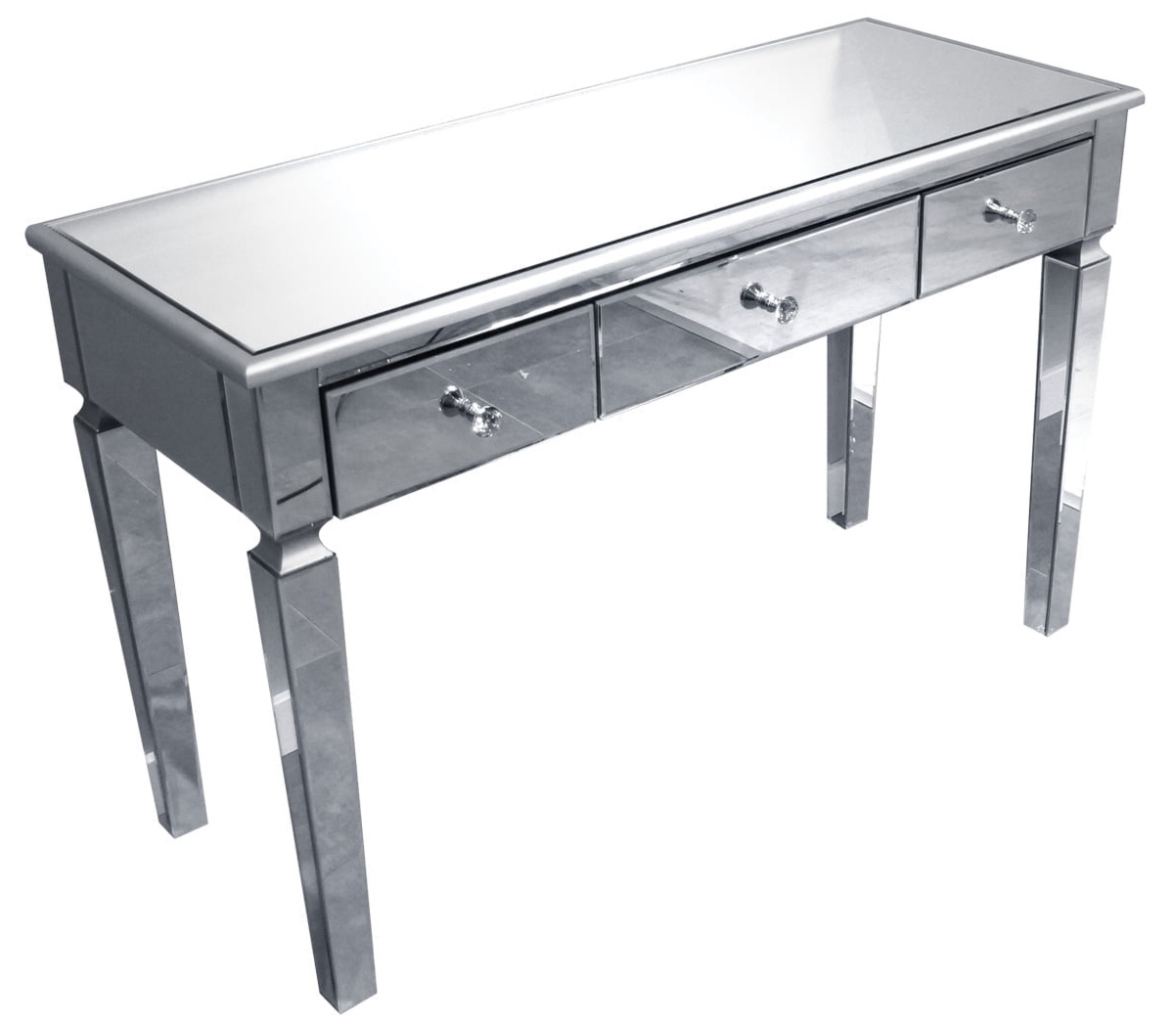 Lustrzana konsola z trzema szufladami Florenc