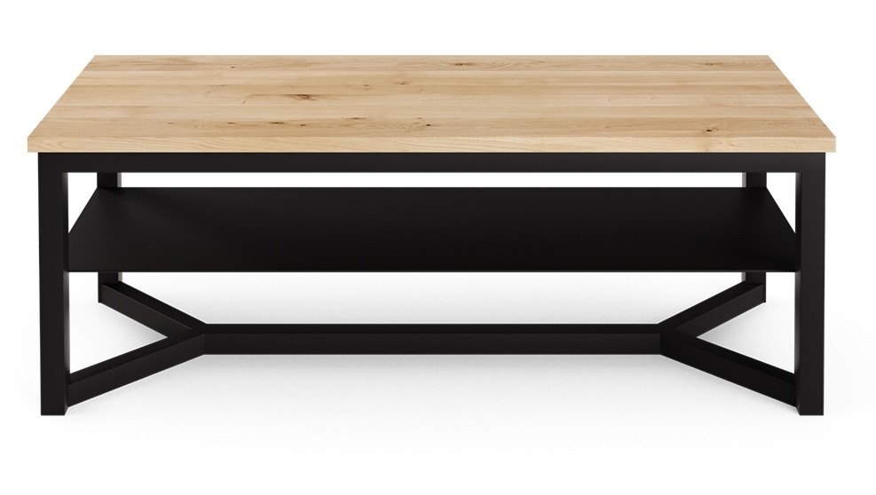 Ławka z siedziskiem z litego drewna Rudes