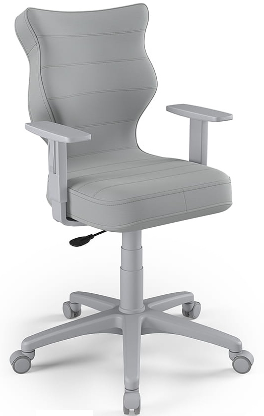 Фото - Стілець Entelo Młodzieżowe krzesło do biurka Duo Grey rozmiar 6  (159-188 cm)