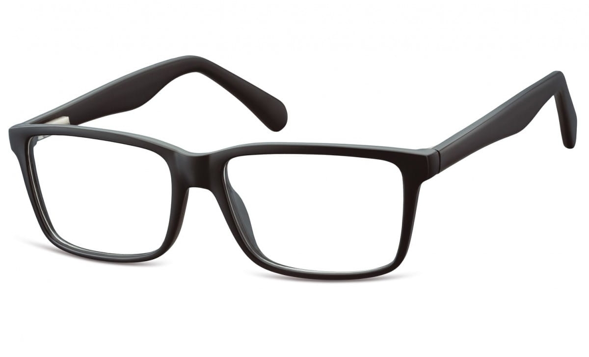 Okulary oprawki korekcyjne nerdy zerówki flex sunoptic cp162 czarne