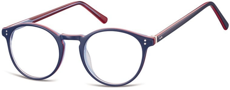 Okrągłe okulary oprawki zerowki korekcyjne sunoptic ac43f