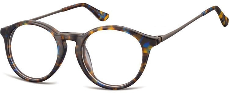 Okrągłe okulary oprawki zerowki korekcyjne sunoptic ac47h