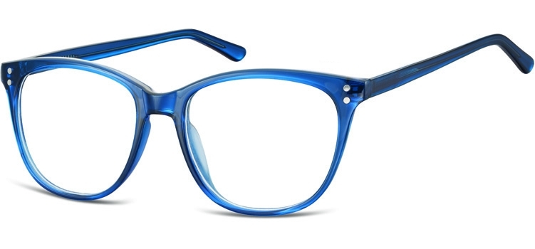 Okulary oprawki zerówki korekcyjne unisex sunoptic ac22d ciemny niebieski