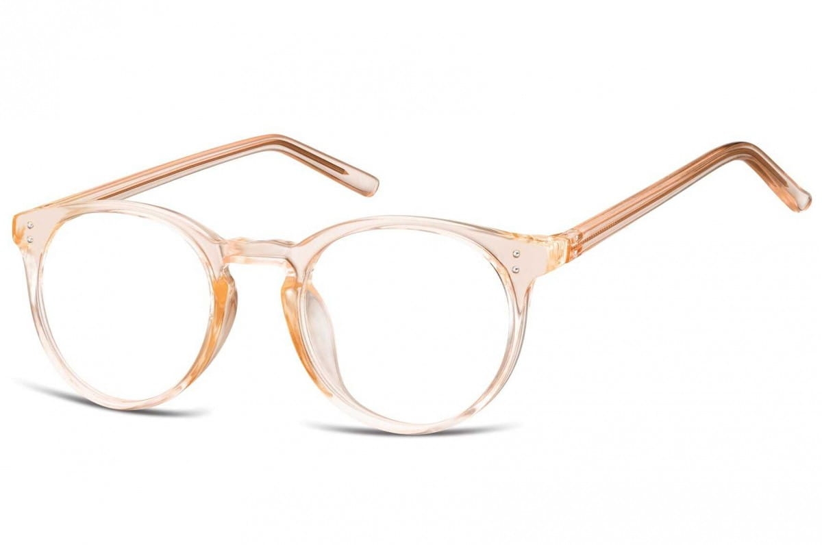 Okulary oprawki korekcyjne lenonki zerówki transparentne sunoptic cp123f