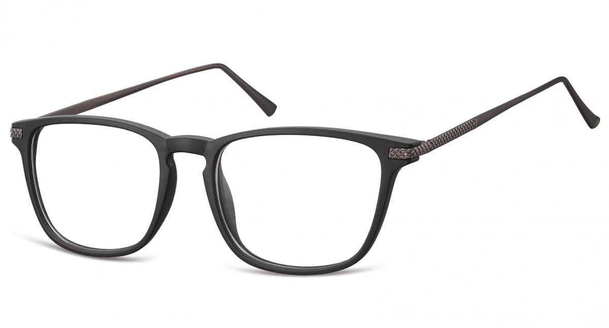 Okulary oprawki korekcyjne nerdy zerówki sunoptic cp144 czarne