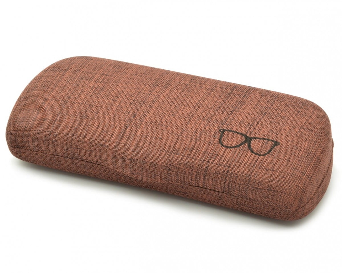 Etui futerał na okulary et-104c ciemny brąz