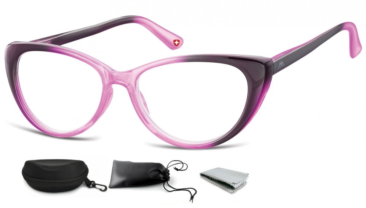 Plusy okulary do czytania kocie mr64d moc: +2
