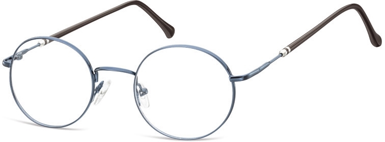 Lenonki okrągłe okulary oprawki optyczne 926a ciemne niebieskie